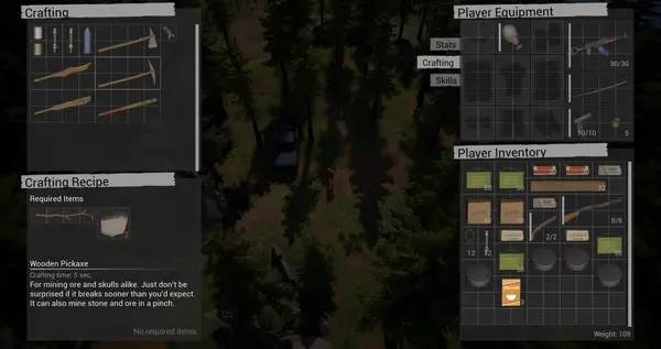 Интерфейс The Last Camp во время прохождения