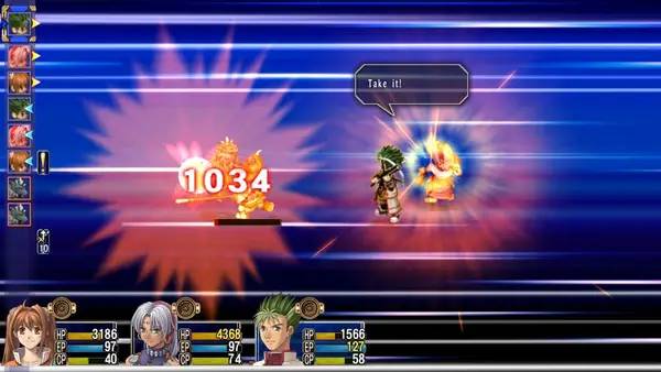 Интерфейс The Legend of Heroes  Trails in the Sky SC во время прохождения