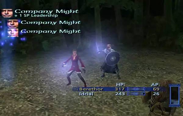 Интерфейс The Lord of the Rings  The Third Age во время прохождения