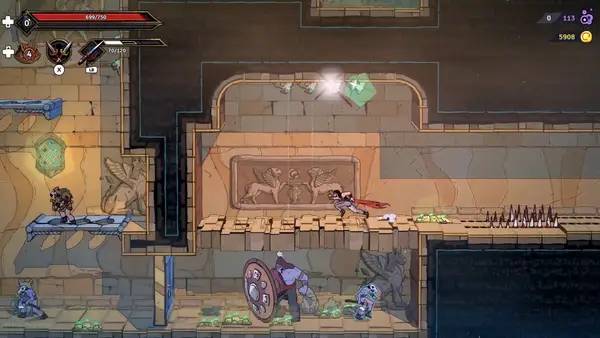 Интерфейс The Rogue Prince of Persia во время прохождения