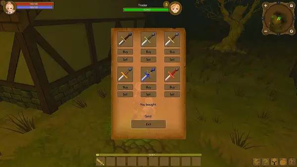 Интерфейс The Sorceress во время прохождения