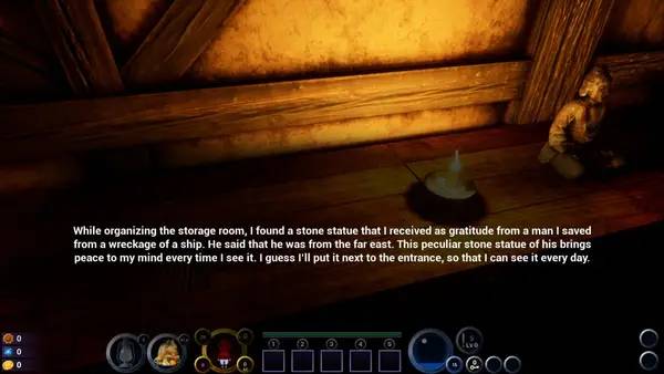 Интерфейс The Thief In The Dark во время прохождения