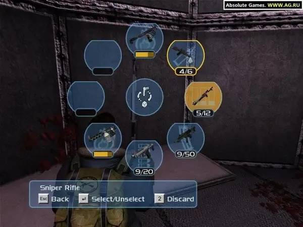 Интерфейс The Thing во время прохождения