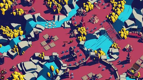 Интерфейс Thronefall во время прохождения