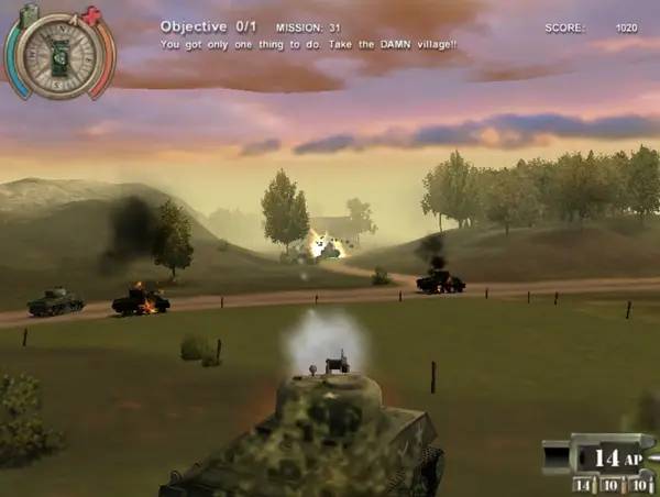 Интерфейс Tiger Hunt во время прохождения