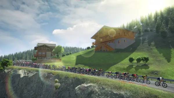 Интерфейс Tour de France 2021 во время прохождения