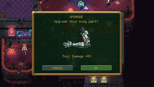 Интерфейс Tower 57 во время прохождения