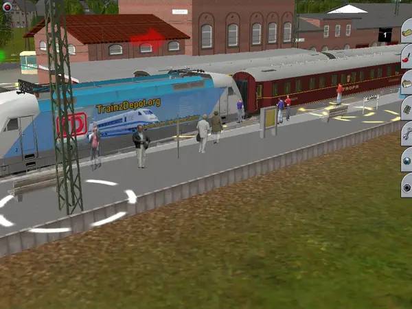 Интерфейс Trainz Railroad Simulator 2007 во время прохождения