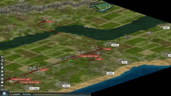 Интерфейс Transport Giant во время прохождения