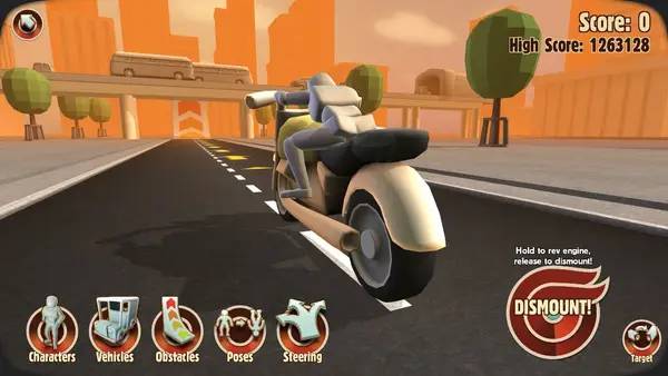 Интерфейс Turbo Dismount во время прохождения
