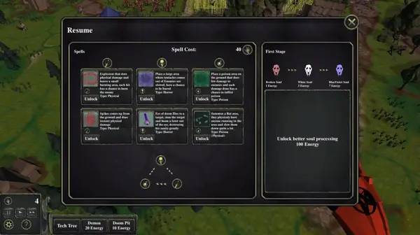 Интерфейс Undying Buddies во время прохождения