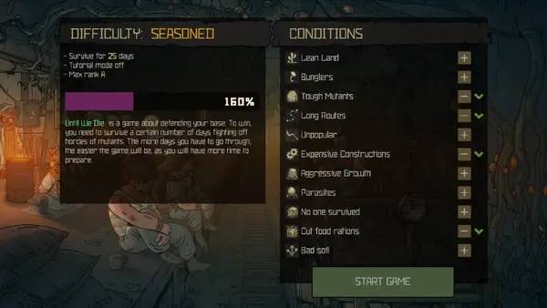 Интерфейс Until We Die во время прохождения