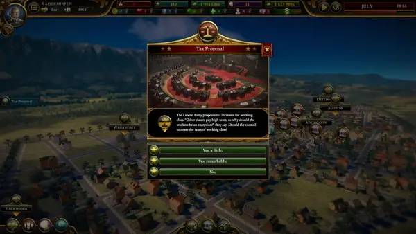 Интерфейс Urban Empire во время прохождения