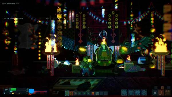 Интерфейс URUZ Return of The Er Kishi во время прохождения