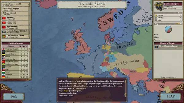 Интерфейс Victoria 2  Heart of Darkness - Pop Demand Mod Ultimate во время прохождения