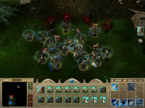 Интерфейс Властелин колец Война кольца (игра) во время прохождения