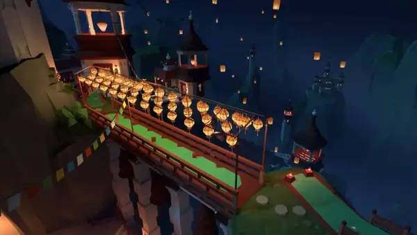 Интерфейс Walkabout Mini Golf Shangri La VR во время прохождения