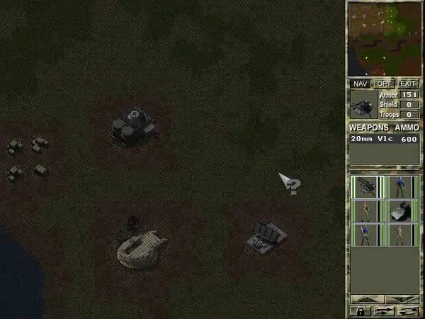 Интерфейс War Inc во время прохождения