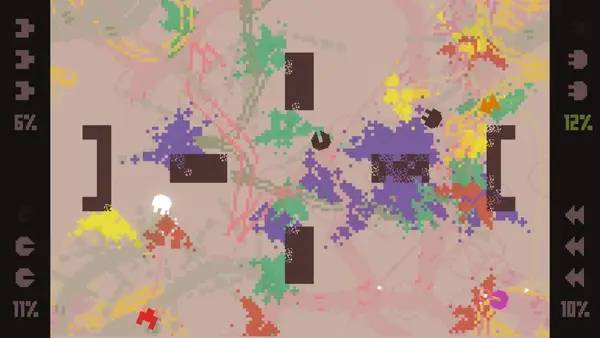 Интерфейс Warbrush во время прохождения