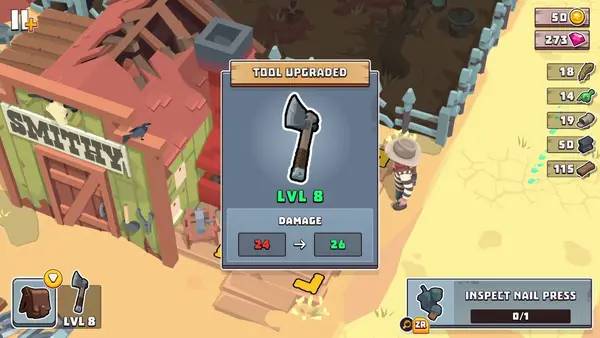 Интерфейс West Escape во время прохождения