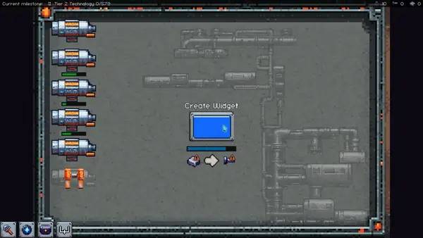 Интерфейс Widget Inc. во время прохождения