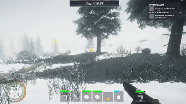 Интерфейс Winter Warfare Survival во время прохождения