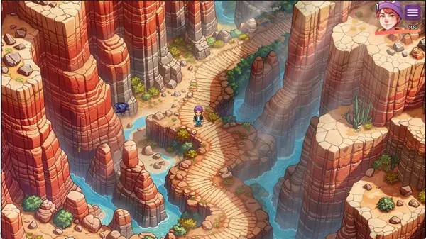 Интерфейс WonderLang Spanish во время прохождения