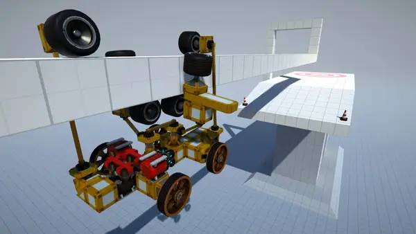 Интерфейс World of Contraptions во время прохождения