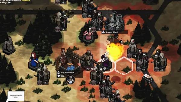 Интерфейс Z Dawn во время прохождения