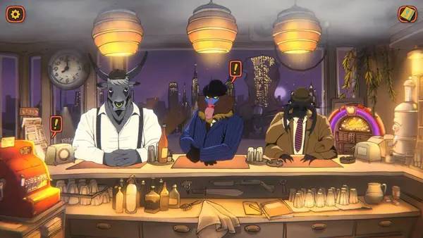 Интерфейс Zipp's Café во время прохождения