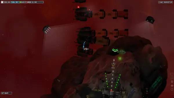 Кадр с взаимодействием персонажа и объекта в 3030 Deathwar Redux - A Space Odyssey