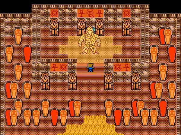 Кадр с взаимодействием персонажа и объекта в 8-Bit Adventures 1  The Forgotten Journey Remastered Edition