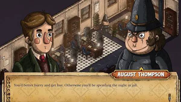 Кадр с взаимодействием персонажа и объекта в A Place for the Unwilling