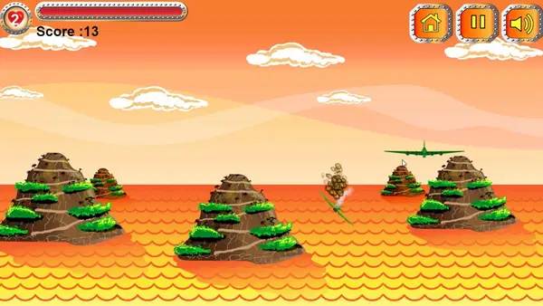 Кадр с взаимодействием персонажа и объекта в AA Touch Gun!