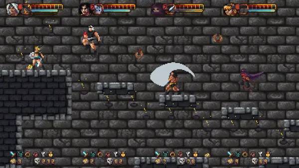 Кадр с взаимодействием персонажа и объекта в Abathor - Atlantis Landing