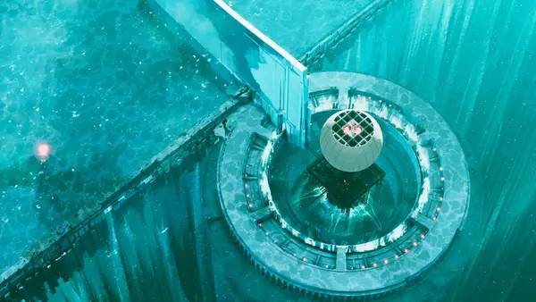 Кадр с взаимодействием персонажа и объекта в ABRISS - build to destroy