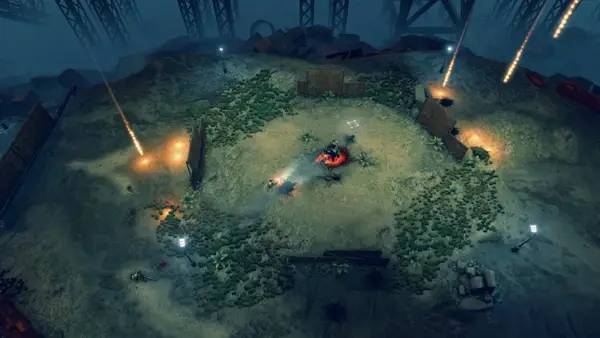 Кадр с взаимодействием персонажа и объекта в Action Legion