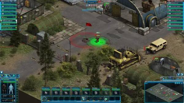 Кадр с взаимодействием персонажа и объекта в Affected Zone Tactics