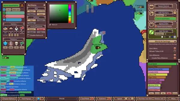 Кадр с взаимодействием персонажа и объекта в Ages of Conflict  World War Simulator