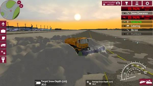 Кадр с взаимодействием персонажа и объекта в Airport Simulator 2015