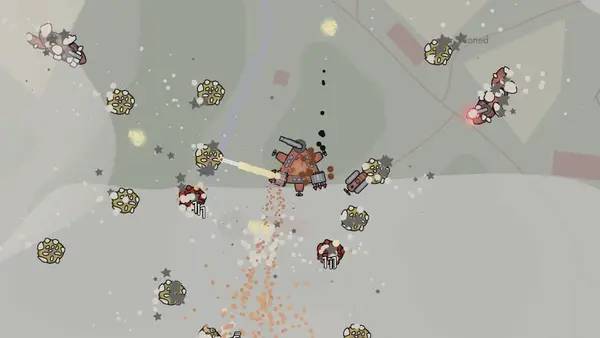 Кадр с взаимодействием персонажа и объекта в Airships Lost Flotilla