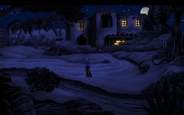 Кадр с взаимодействием персонажа и объекта в Al Emmo and the Lost Dutchman's Mine