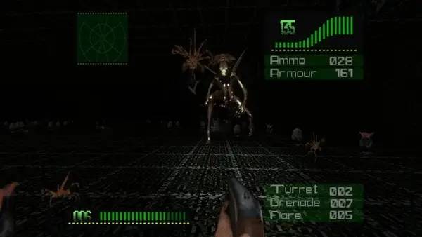 Кадр с взаимодействием персонажа и объекта в Aliens Eradication TC