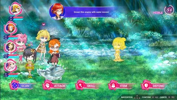 Кадр с взаимодействием персонажа и объекта в Alluna and Brie Re-Tentacled