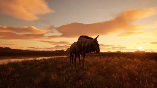 Кадр с взаимодействием персонажа и объекта в Animalia Survival