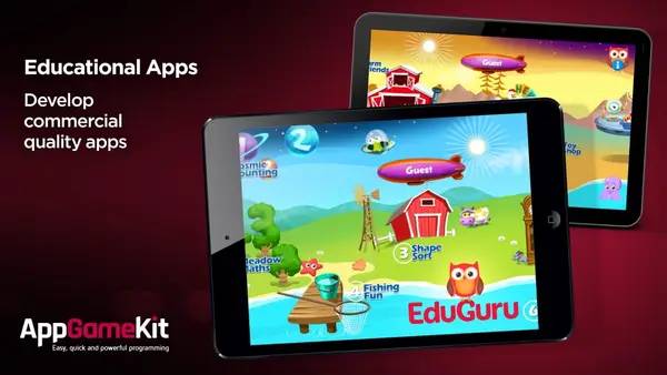Кадр с взаимодействием персонажа и объекта в AppGameKit Classic  Easy Game Development