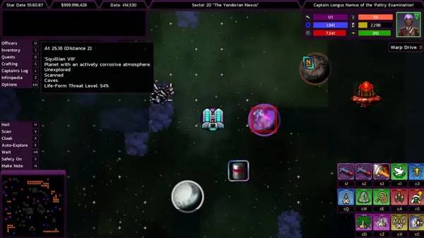 Кадр с взаимодействием персонажа и объекта в Approaching Infinity