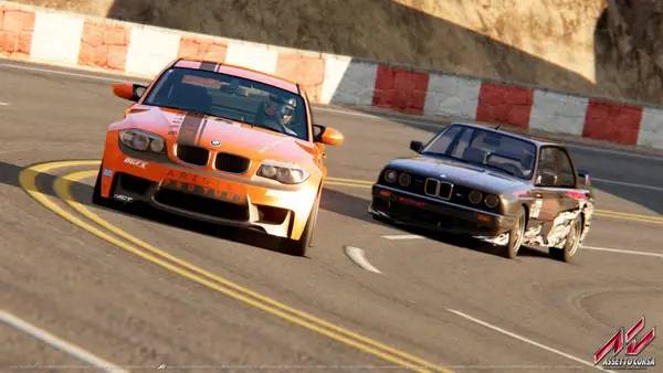 Кадр с взаимодействием персонажа и объекта в Assetto Corsa
