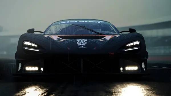 Кадр с взаимодействием персонажа и объекта в Assetto Corsa Competizione