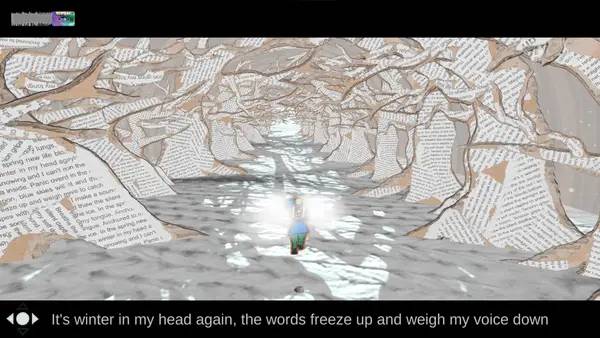 Кадр с взаимодействием персонажа и объекта в Asterism